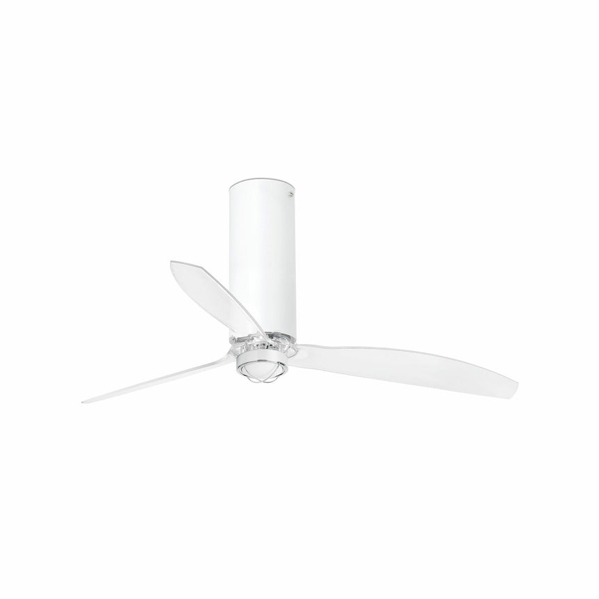 Faro Tube Fan Fan without light steel body, glass diffuser glass