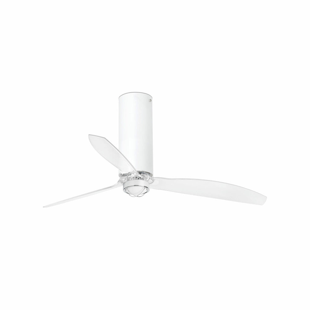 Faro Tube Fan Fan without light steel body, glass diffuser glass