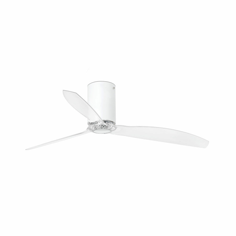 Faro MINI TUBE FAN M Fan without light white steel, metal and opal glass 32039