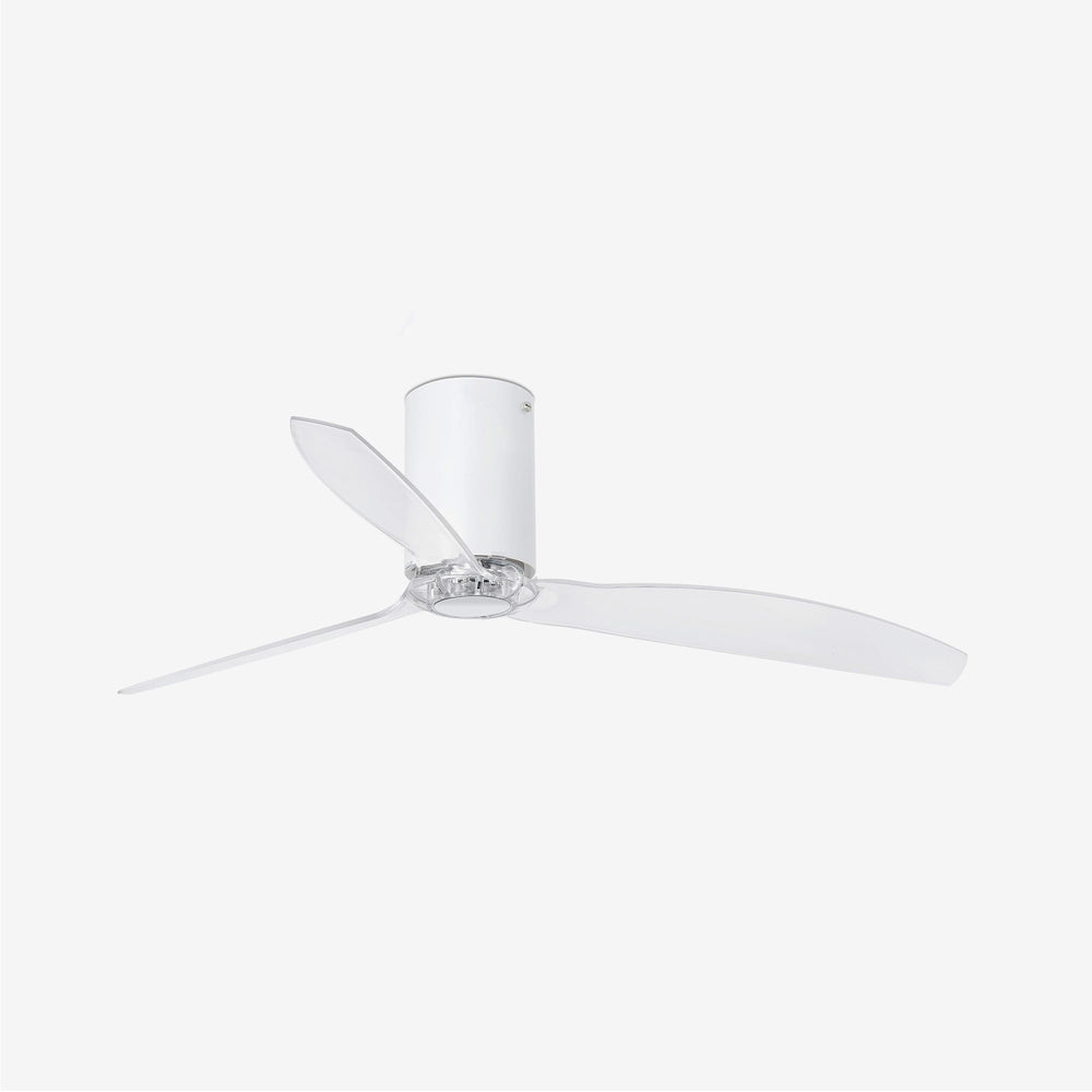 Faro MINI TUBE FAN M Fan without light white steel, metal and opal glass 32039