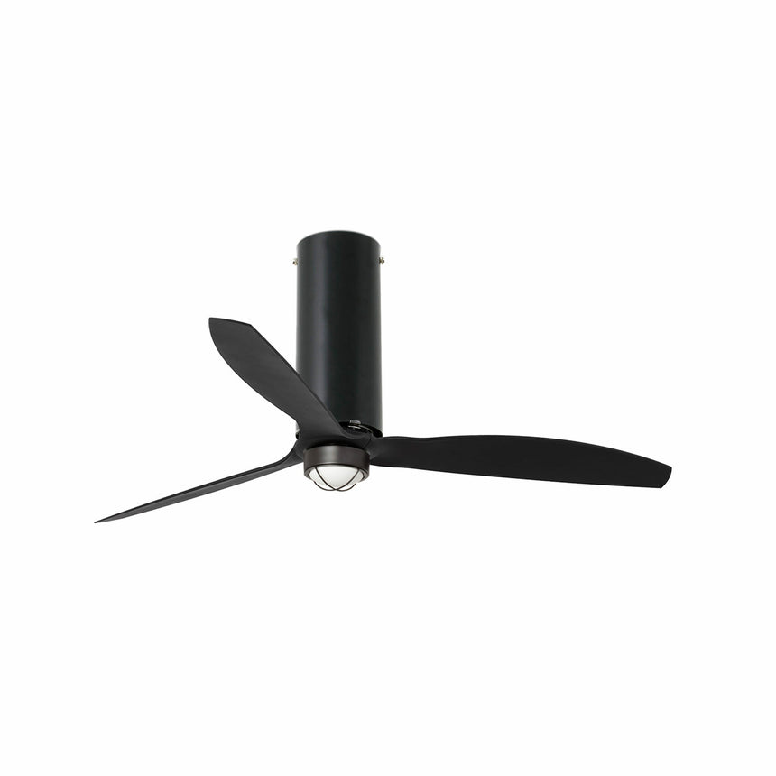 Faro Tube Fan Fan without light steel body, glass diffuser glass