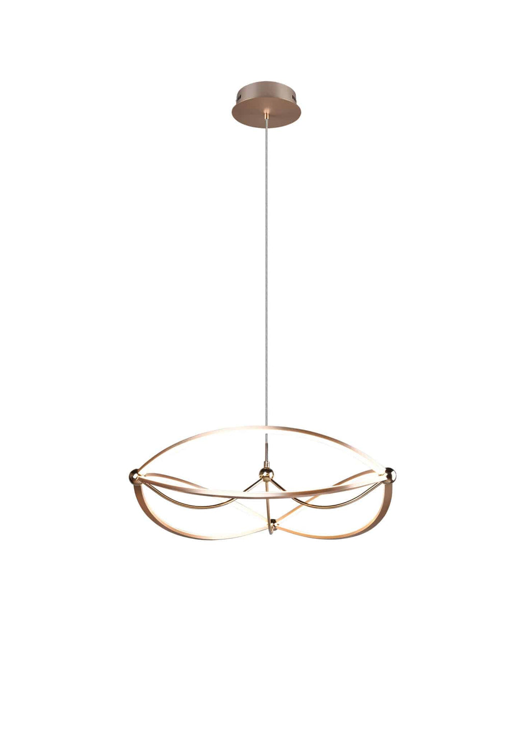 Trio Charivari Matte Bronze Metal LED Pendant Lamp 321210108