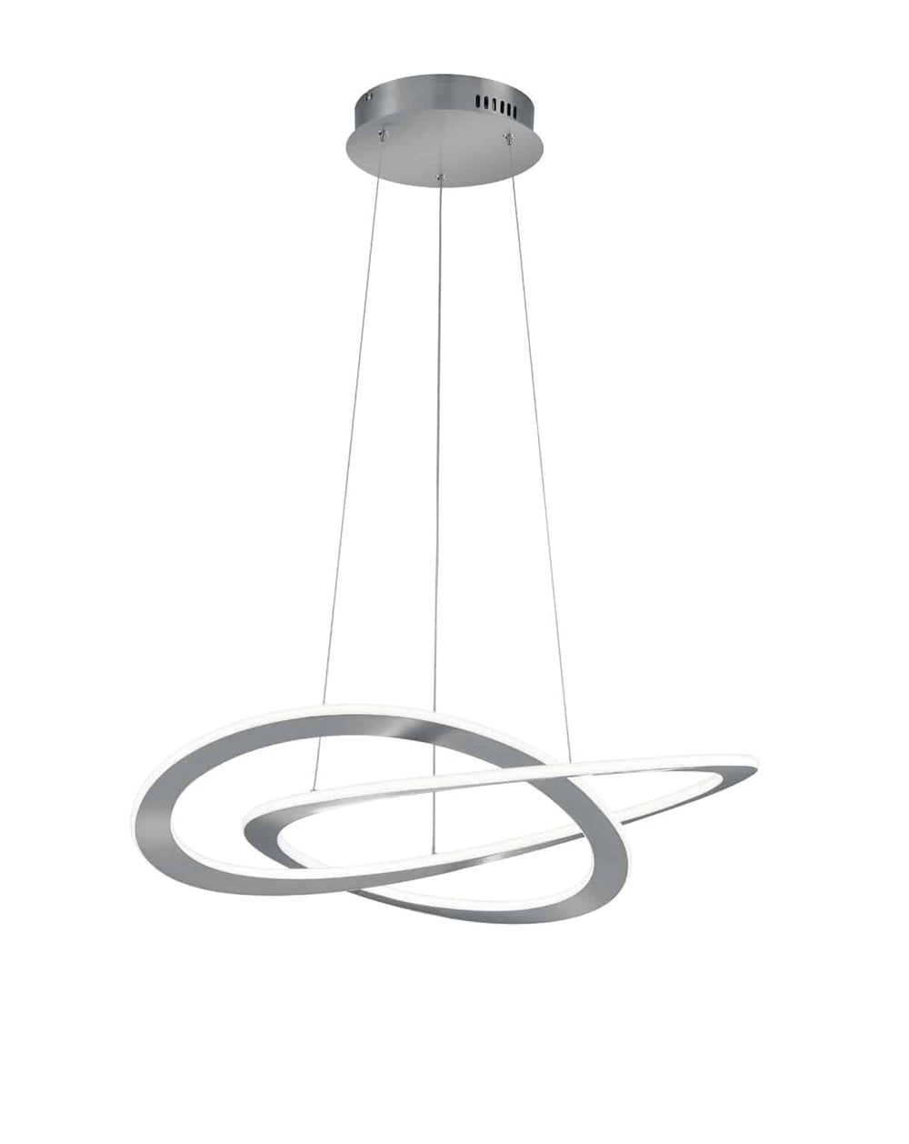 Trio Oakland Matte Nickel Metal LED Pendant Lamp 321710107