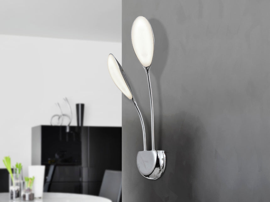 Schuller Lucila 324190 Lámparas de pared Cromado, opal.