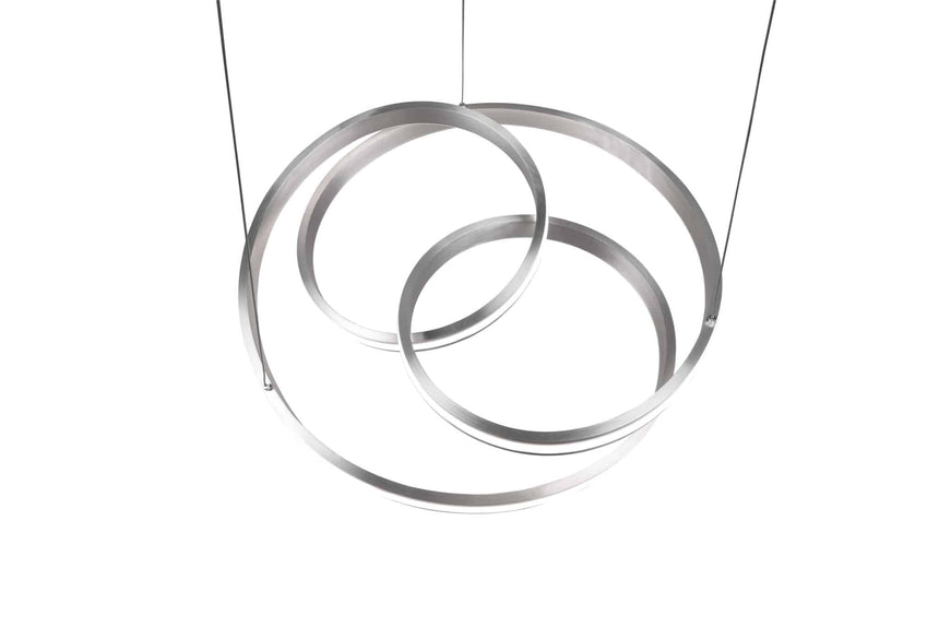 Trio Nuria Lámpara colgante LED de metal níquel mate 326210107