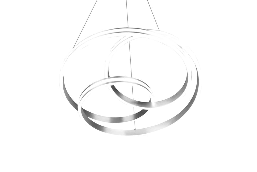 Trio Nuria Lámpara colgante LED de metal níquel mate 326210107