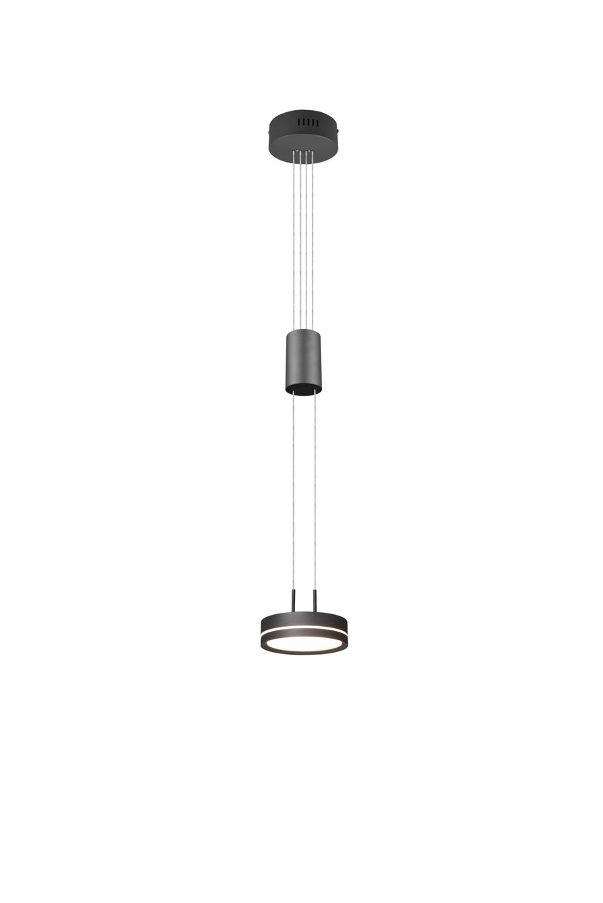 Trio Franklin Anthracite Aluminum LED Pendant Lamp 326510142