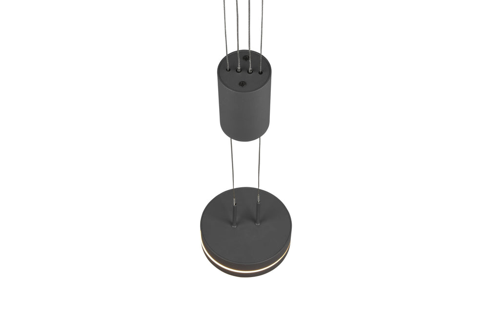 Trio Franklin Anthracite Aluminum LED Pendant Lamp 326510142