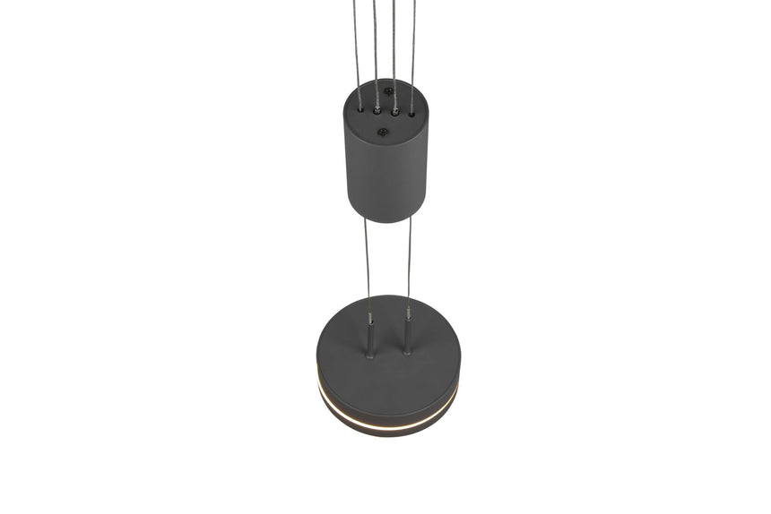 Trio Franklin Anthracite Aluminum LED Pendant Lamp 326510142