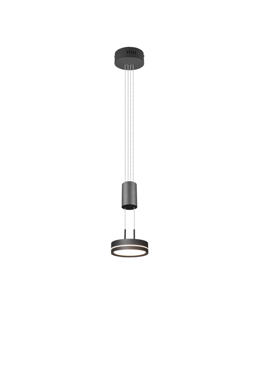 Trio Franklin Anthracite Aluminum LED Pendant Lamp 326510142