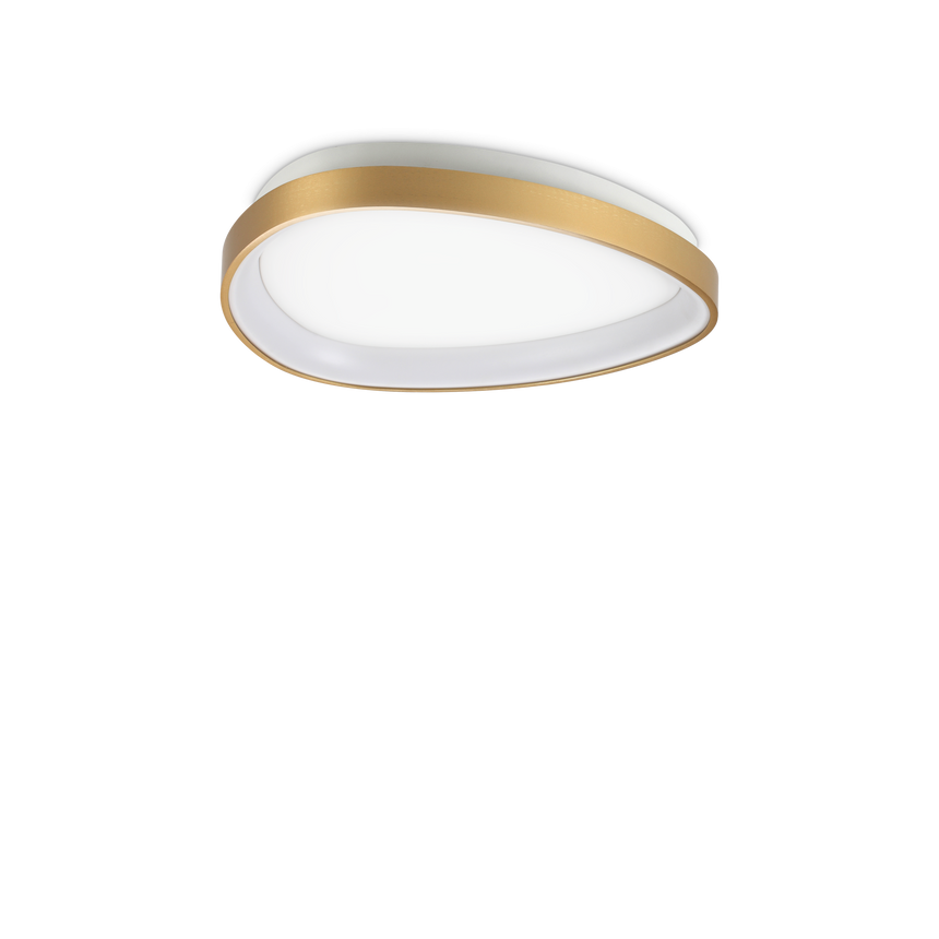 Plafón de techo Ideal Lux Gemini LED 24W 3000K Ø42,5cm latón — ref. 328034 (1)