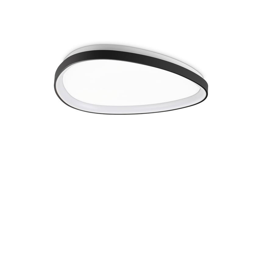 Plafón de techo Ideal Lux Gemini negro LED 28W regulable Ø61cm 328959