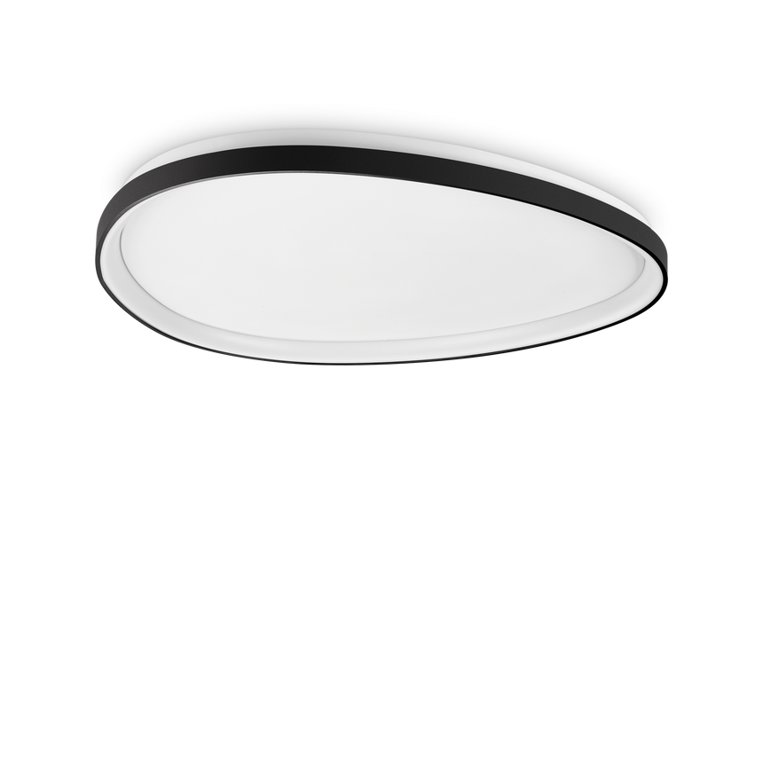 Plafón de techo Ideal Lux Gemini negro LED 42W regulable Ø81cm 328980
