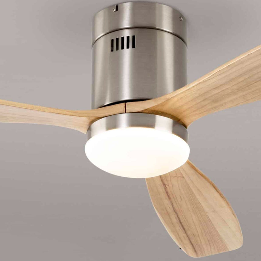 Schuller Siroco Ventilador níquel y madera Diámetro 132 329521 - imagen 3