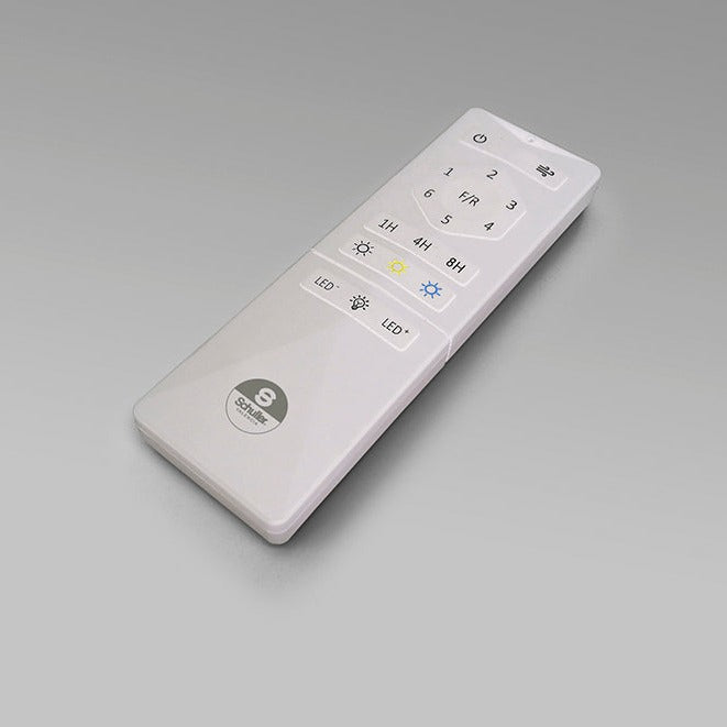 Schuller Siroco Nickel and dimmable wood fan 329521D