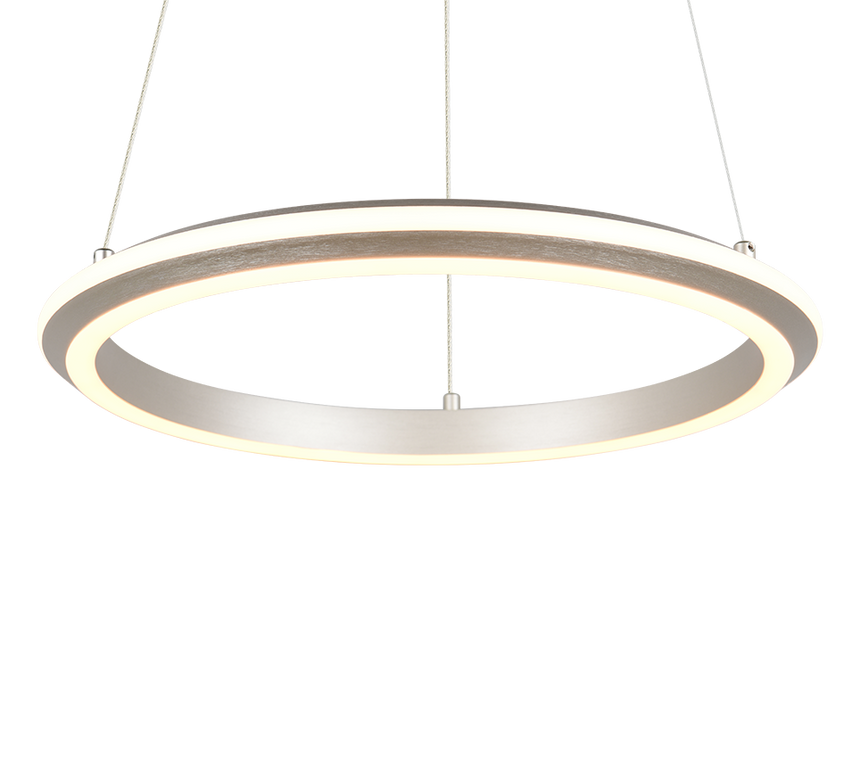 Lámpara de techo colgante Trio Amador LED níquel mate 150cm 331010107