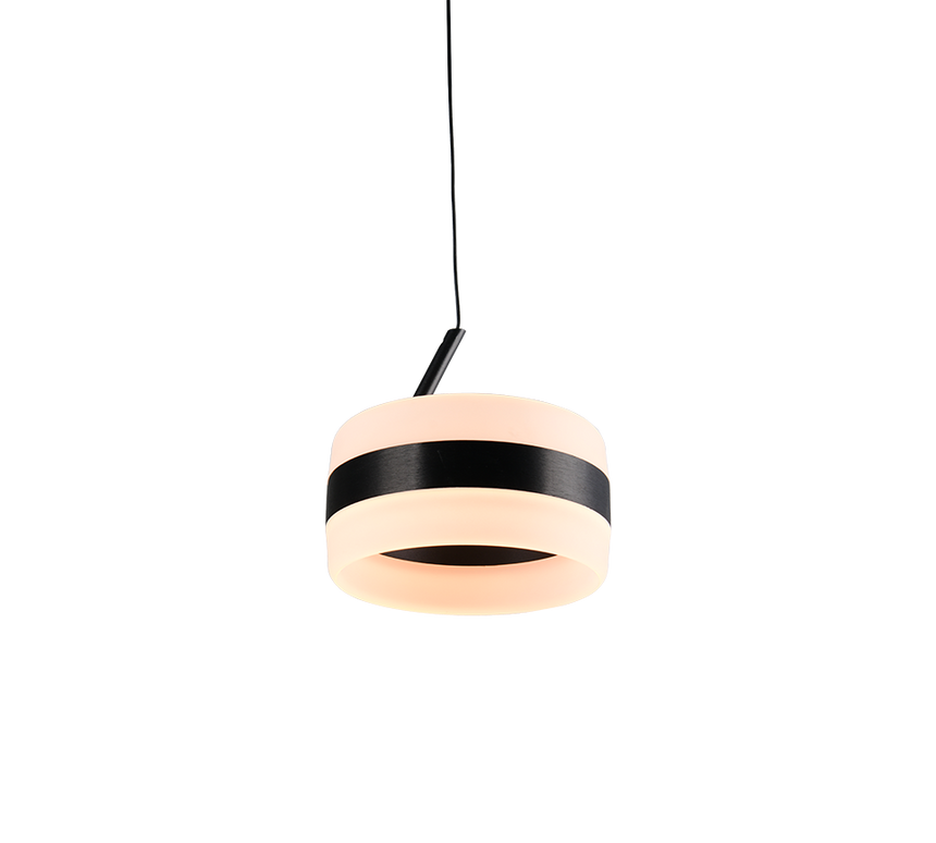 Lámpara de techo colgante Trio Dios LED negro mate 150cm 331410132