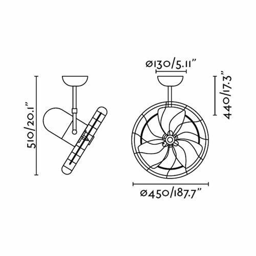 Faro Keiki 33715 KEIKI Ventilador de techo marrón
