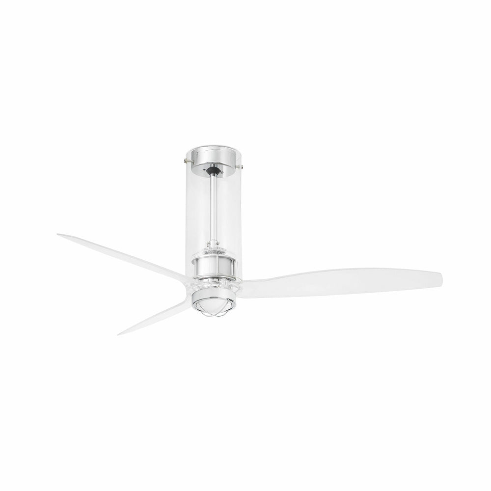 Faro Tube Fan Fan without light steel body, glass diffuser glass