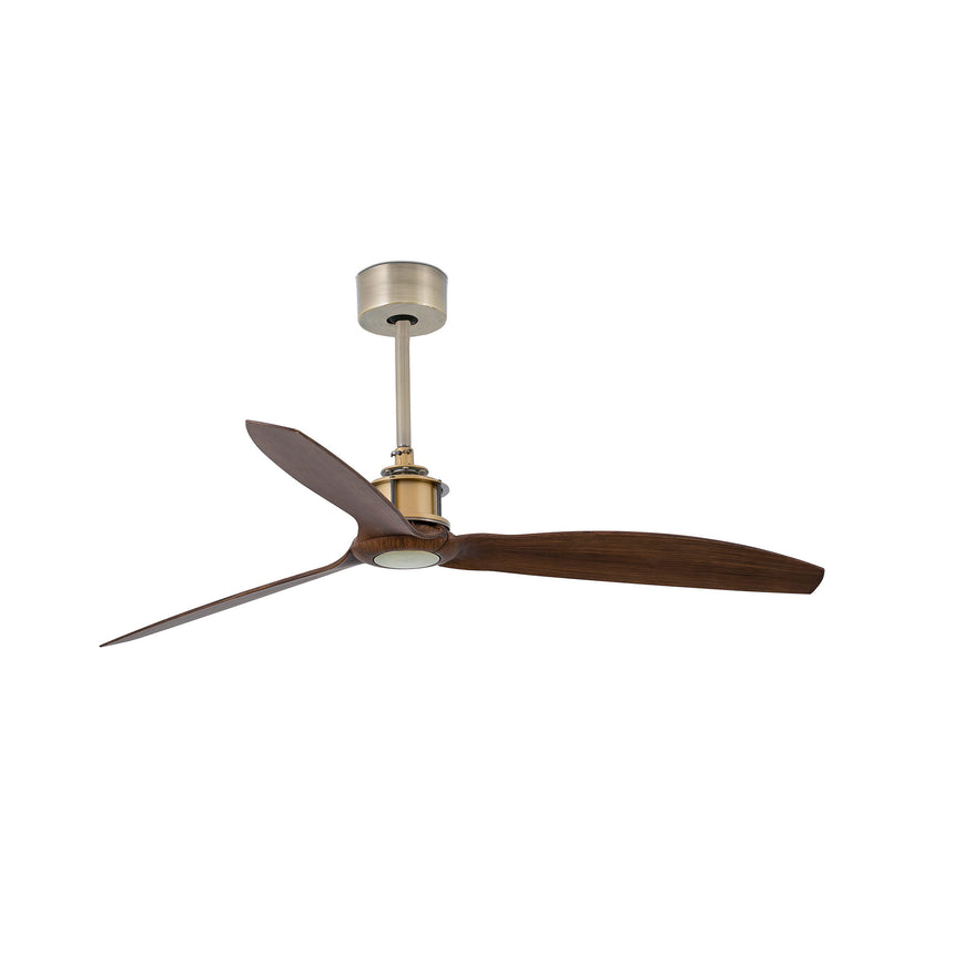 Ventilador de techo Faro Just Fan M nogal 3 palas motor DC Ø128cm 33398