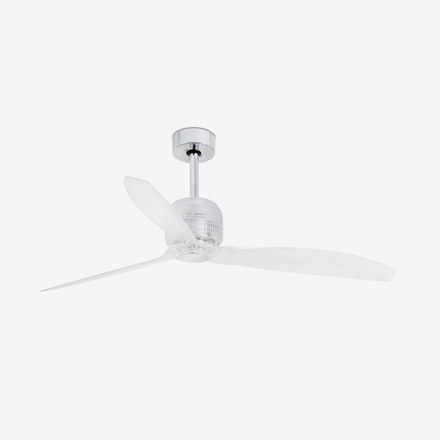 Faro DECO FAN M Ventilador sin luz cuerpo acero cristal 33394D