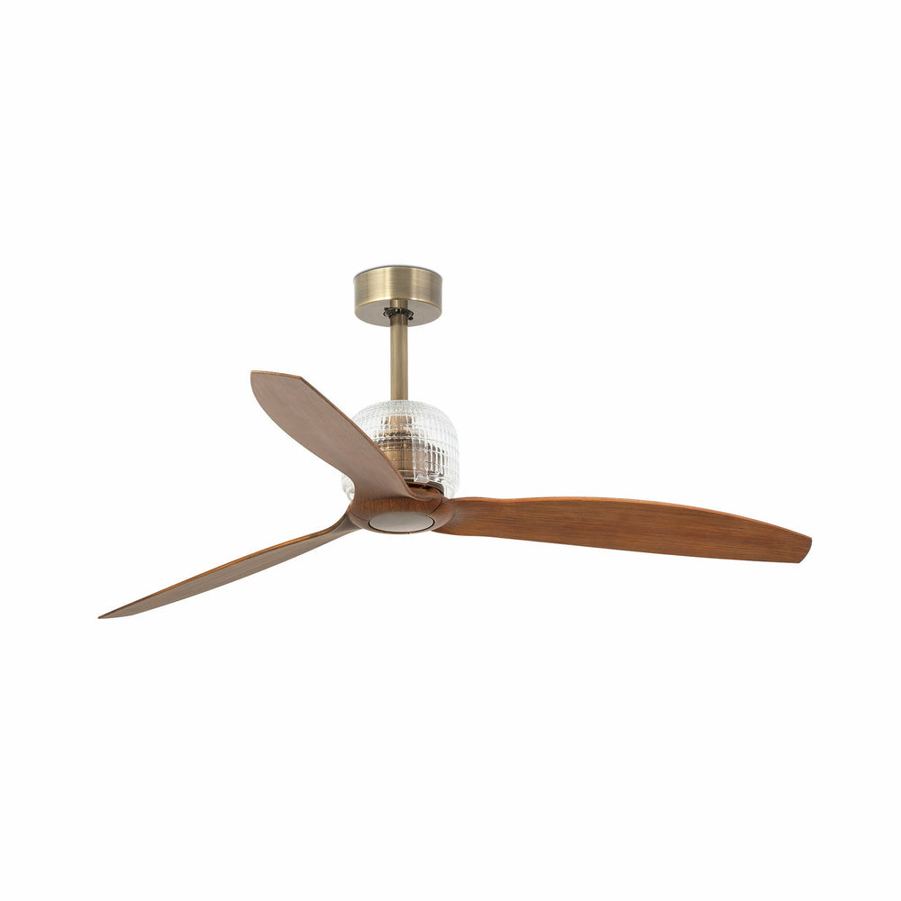 Faro DECO FAN M Fan without light, steel and glass, 33398D