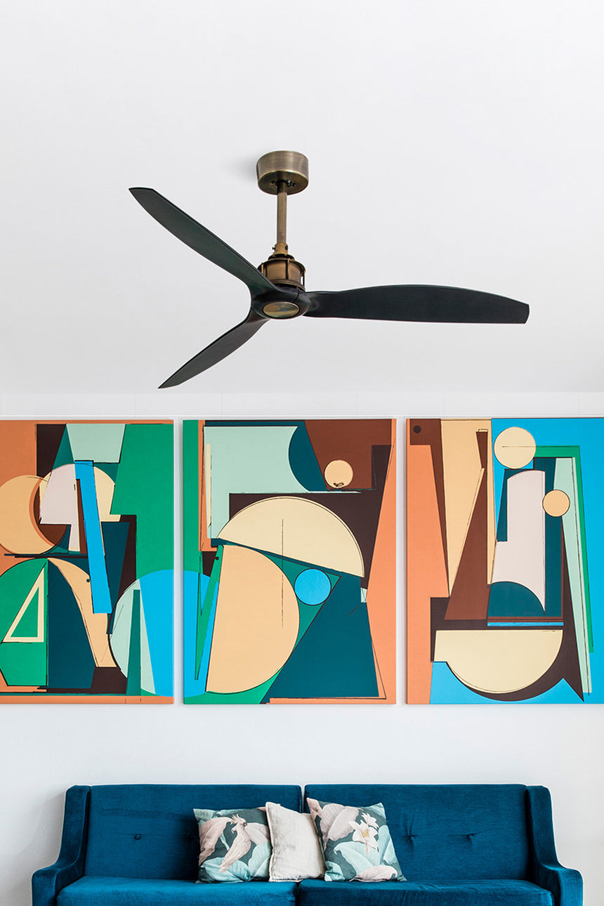 Faro JUST FAN M Ventilador sin luz cuerpo acero 33417