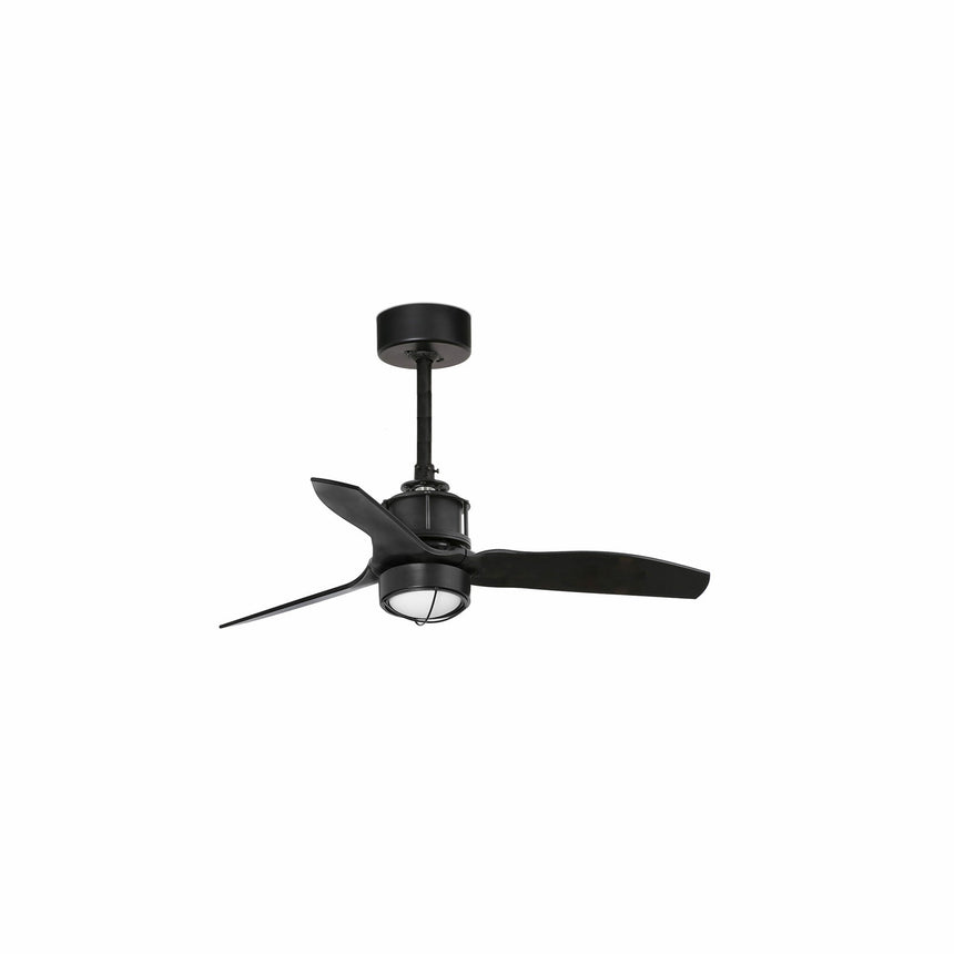 Faro Just Fan XS Fan without light, steel body, glass diffuser