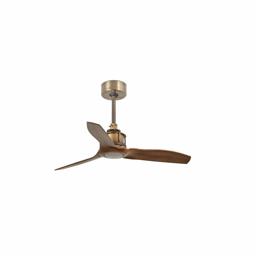 Faro JUST FAN XS Fan without light, steel body, wooden blades 33428