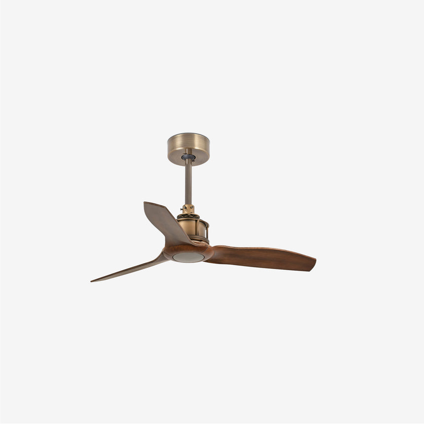 Faro JUST FAN XS Fan without light, steel body, wooden blades 33428