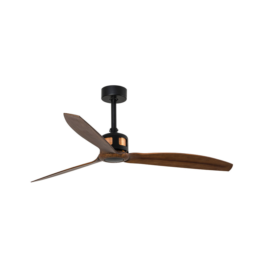 Ventilador de techo Faro Copper Fan M nogal 3 palas motor DC Ø128cm 33451WT