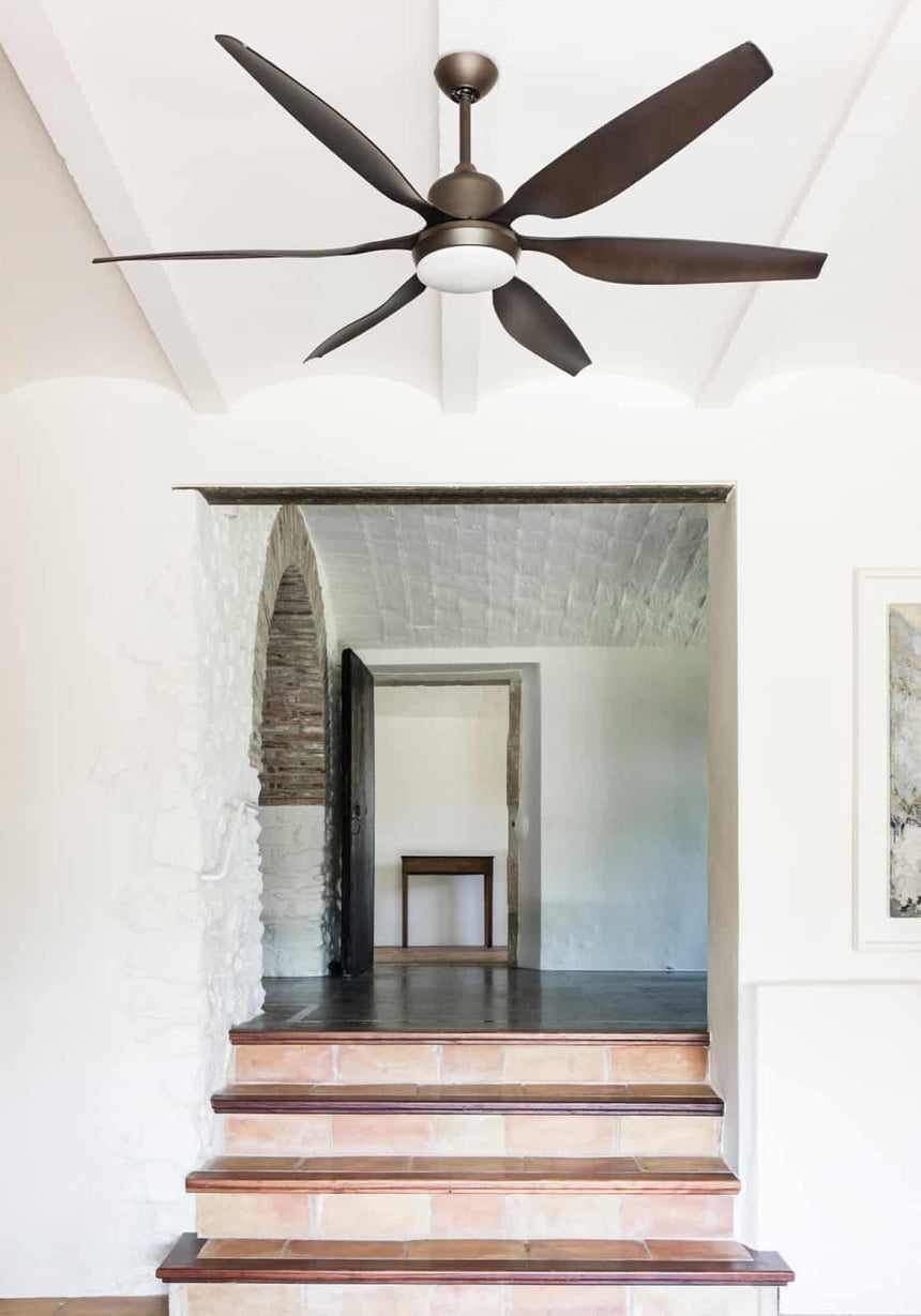 Faro TILOS XL Ventilador de techo marrón con motor DC 33466A