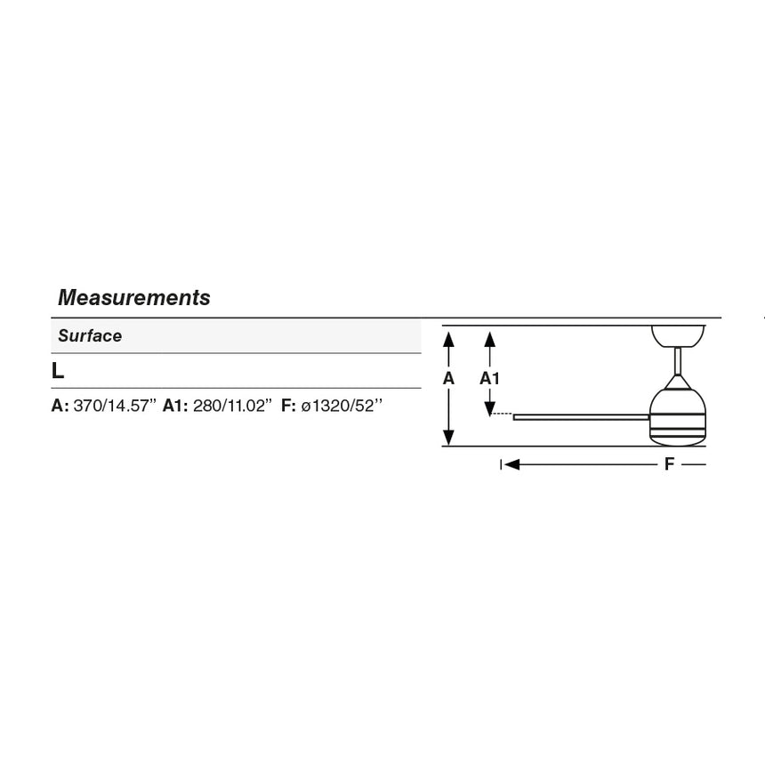Ventilador de techo con luz Faro Poros L LED pino 3 palas motor DC 2700K Ø132cm 33524WT