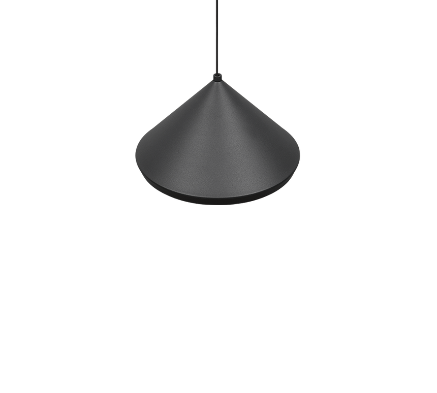 Lámpara de techo colgante Trio Laguna LED negro mate 200cm 336210132