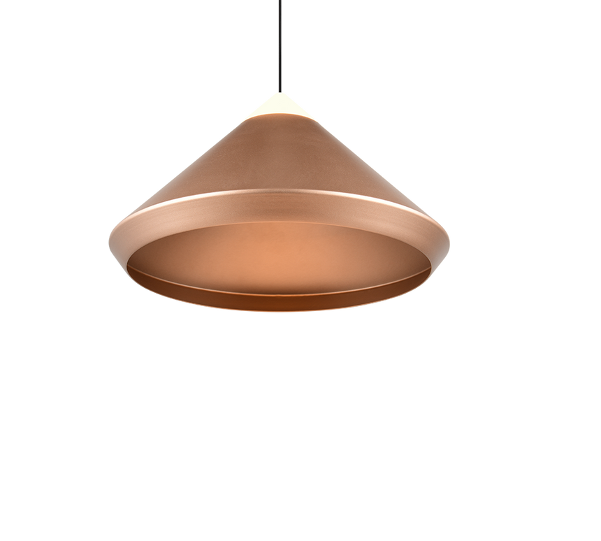 Lámpara de techo colgante Trio Laguna LED marrón café 180cm 336219165