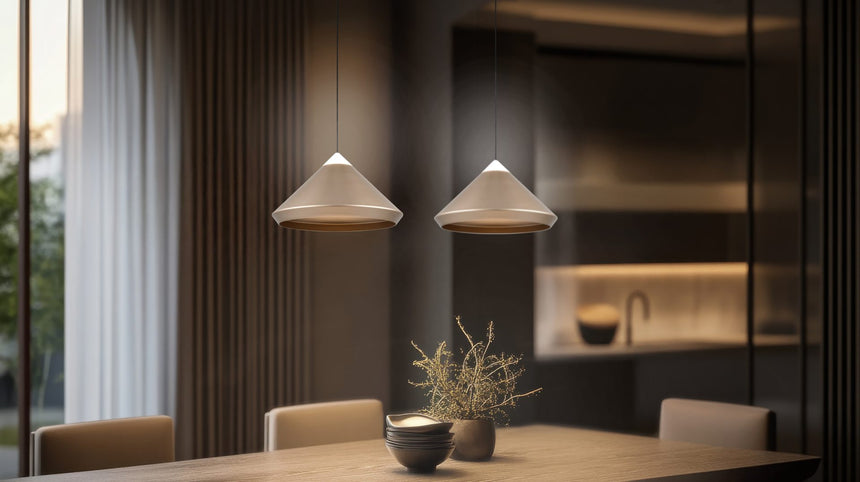 Lámpara de techo colgante Trio Laguna LED marrón café 180cm 336219165