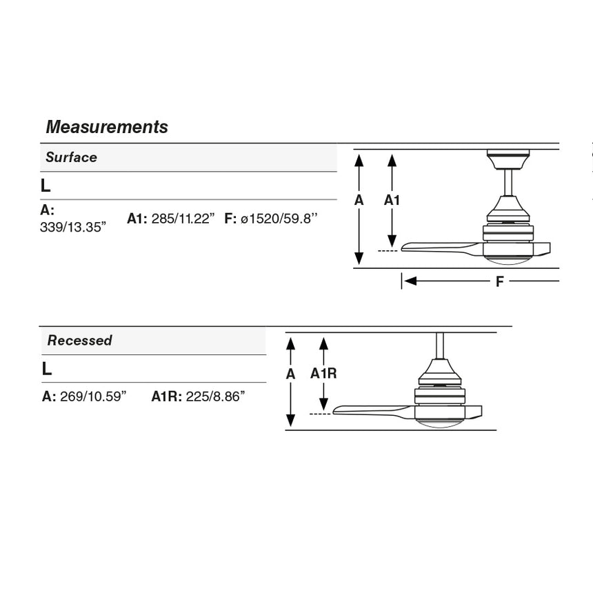 Ventilador de techo con luz Faro Alo motor DC palas de madera LED pino 2700-6500K CCT Ø152cm 3 palas 33719DC