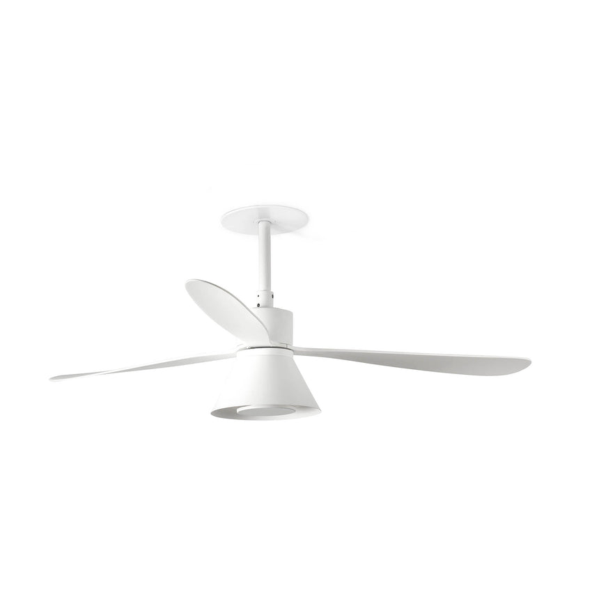 Ventilador de techo con luz Faro Amelia L Recessed LED blanco mate 3 palas motor DC 2700-5000K Ø132cm 33760R1T