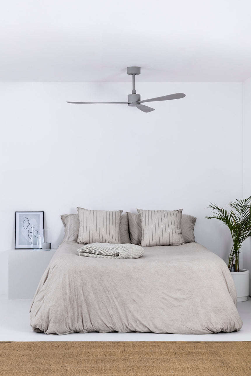 Ventilador de techo Faro Amelia L gris mate 3 palas motor DC Ø132cm 33762WT