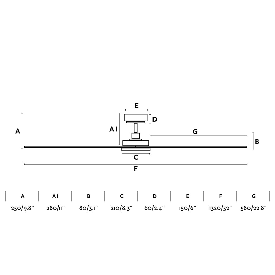 Faro Siros L Fan without light steel body and ABS blades 33804