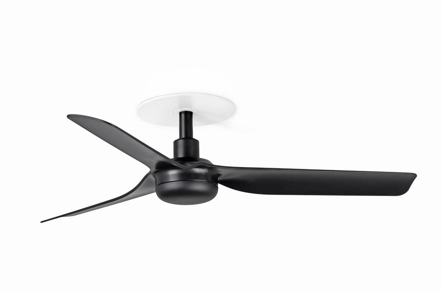 Ventilador de techo Faro Mini Punt Recessed S 3 palas motor DC Ø90cm negro mate — ref. 33822R (1)