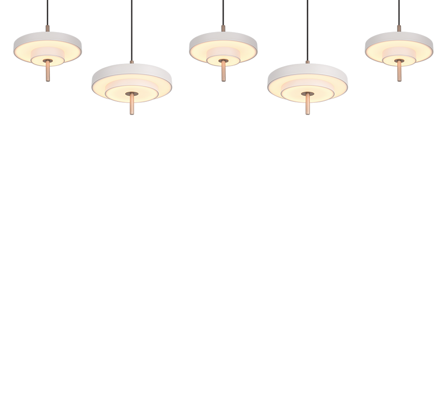 Lámpara de techo colgante Trio Keaton LED gris cálido 150cm 340210576