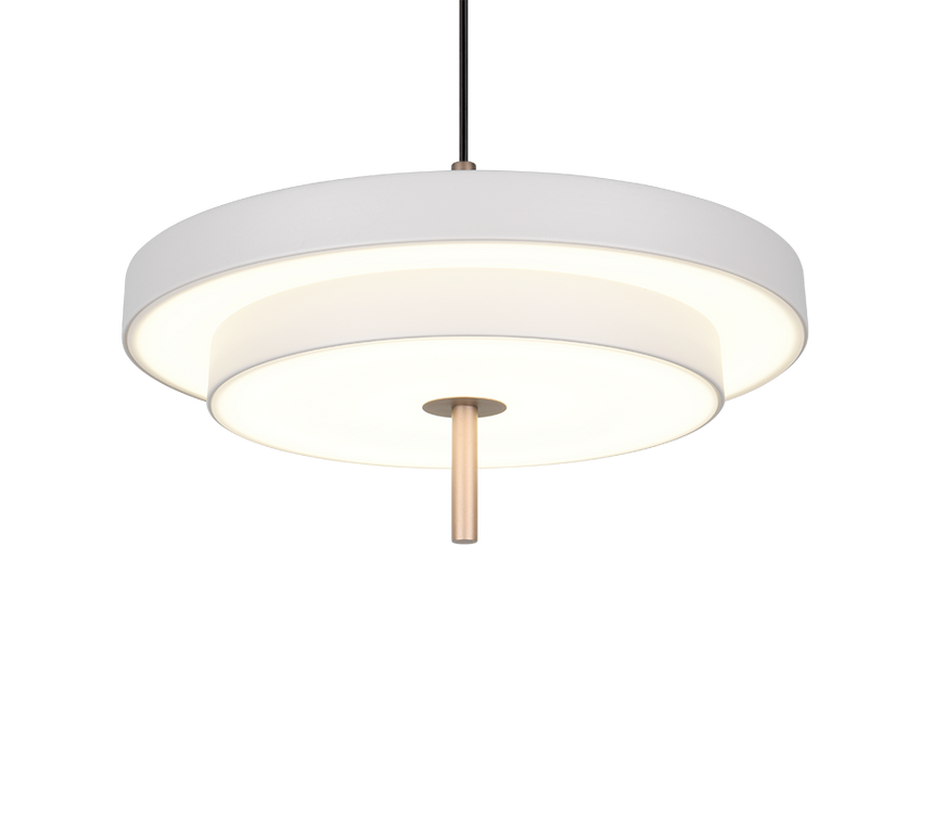 Lámpara de techo colgante Trio Keaton LED gris cálido 150cm 340219176