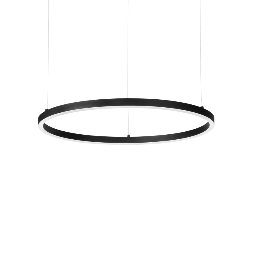 Lámpara colgante Ideal Lux Oracle Slim LED 37W 2700K Ø70cm negro — ref. 342047 (1)