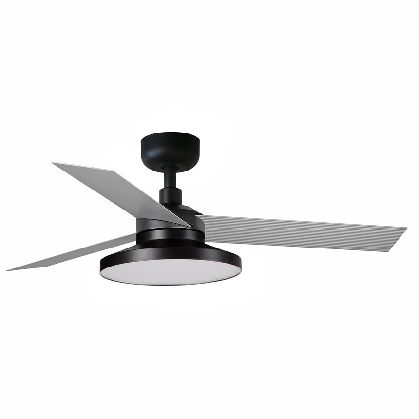 Ventilador de techo con luz Faro Cruiser Tak S LED aluminio 3 palas motor DC 4000K Ø106cm 34285WT2C