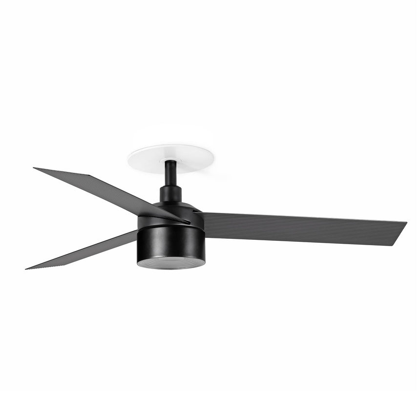 Ventilador de techo con luz Faro Cruiser Recessed Tek S LED 3 palas motor DC 2700K Ø106cm negro mate — ref. 34289R3W (1)