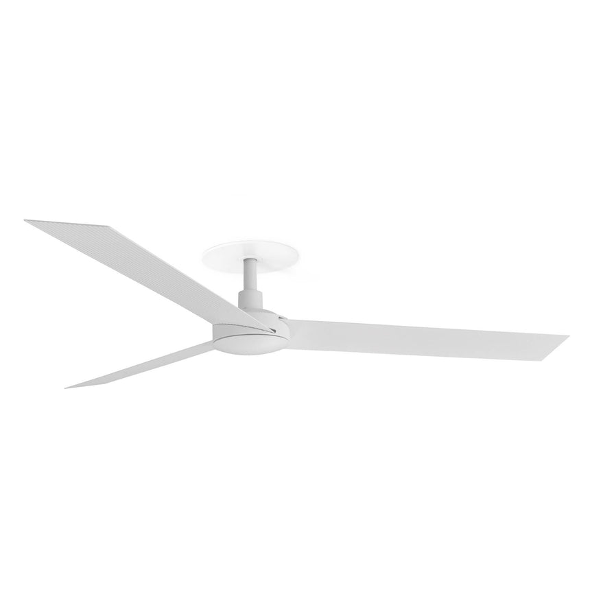 Ventilador de techo Faro Cruiser Recessed L blanco mate 3 palas motor DC Ø132cm 34290R
