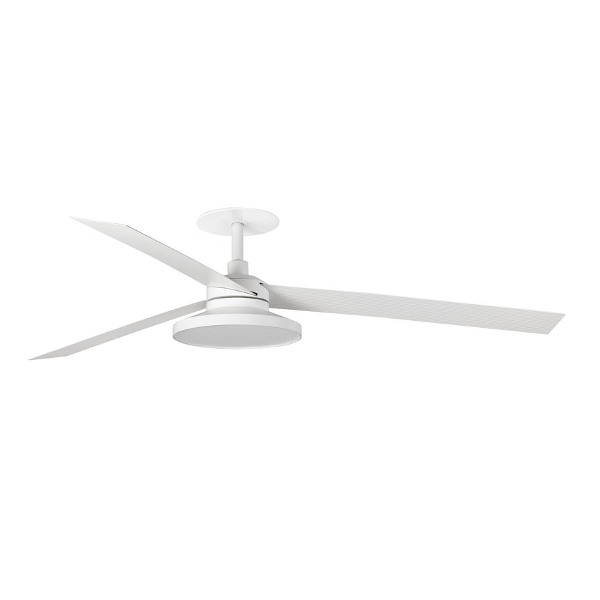 Ventilador de techo con luz Faro Cruiser Recessed Tak XL LED blanco mate 3 palas motor DC 3000K 34292R2N