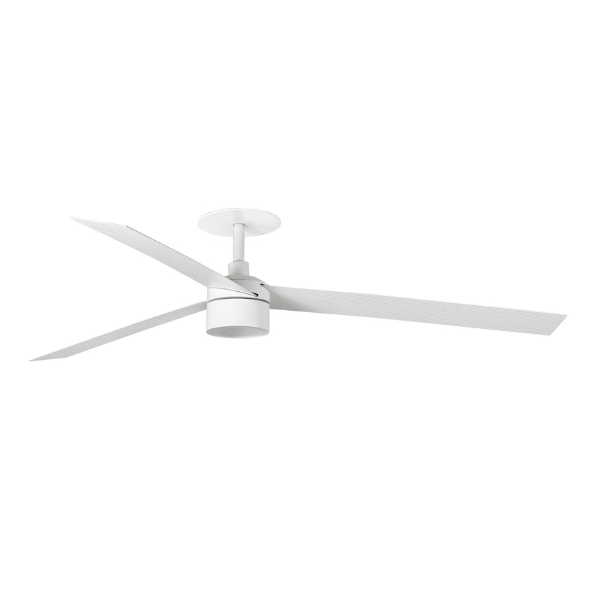 Ventilador de techo con luz Faro Cruiser Recessed Tek XL LED blanco mate 3 palas motor DC 4000K 34292R3C
