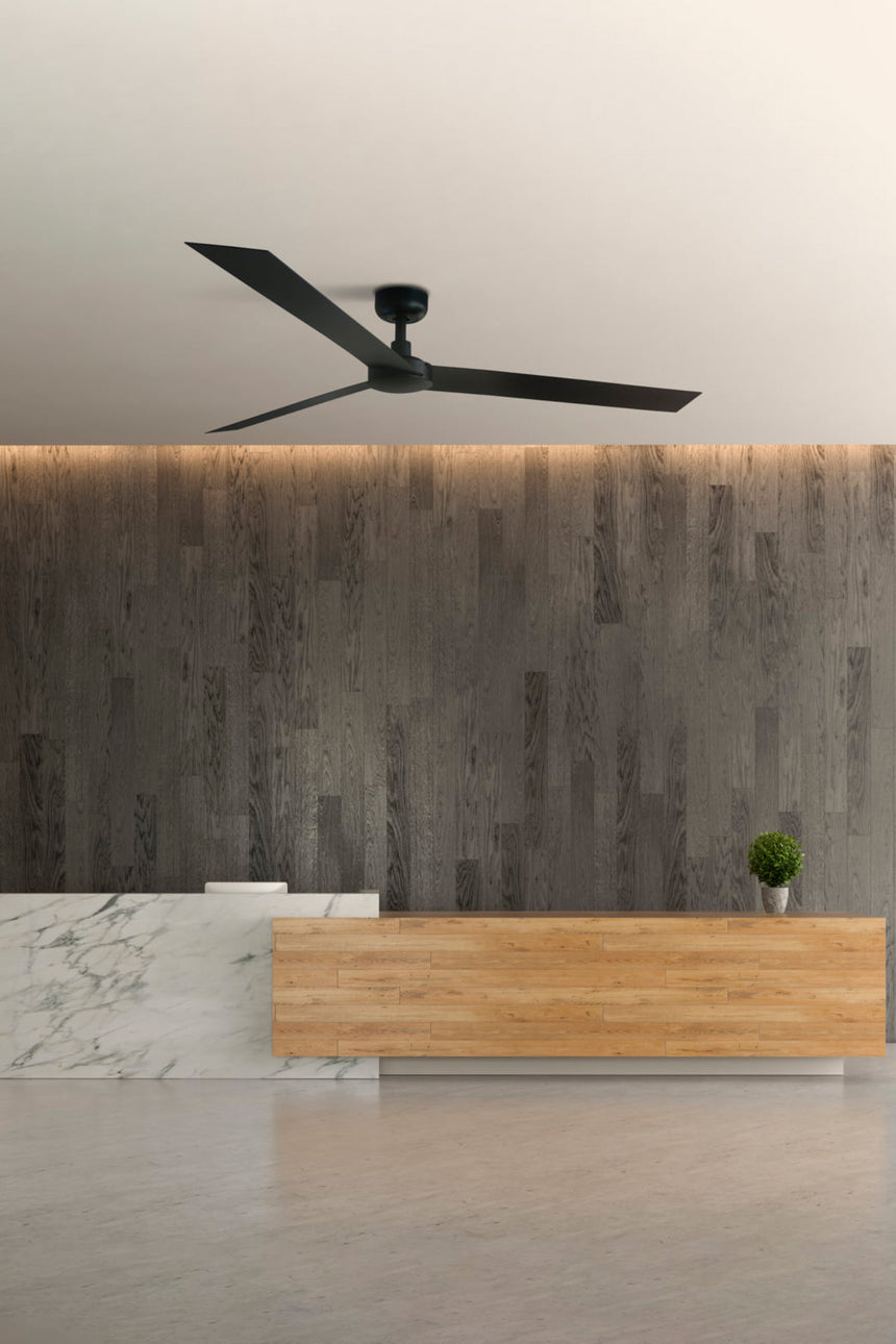 Ventilador de techo sin luz Faro Cruiser motor DC negro mate Ø160cm 3 palas 34293 - vista alternativa